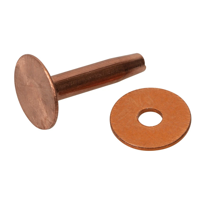 #14 Solid Copper Rivets With Burrs - Image 3