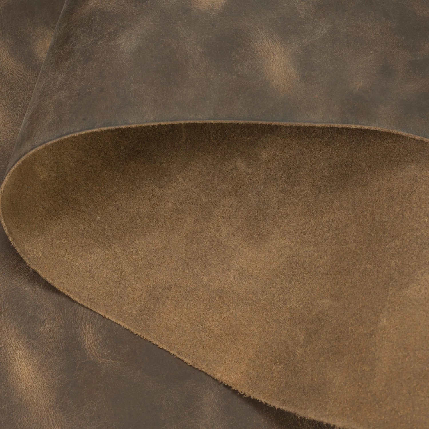 Chrome Tanned Pull Up Leather, 5-6 Oz., Brown - Image 2