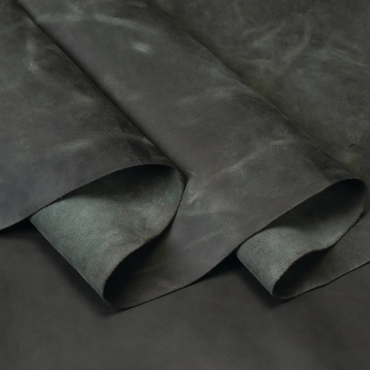 Water Buffalo Leather, Crazy Horse, Side - Image 2