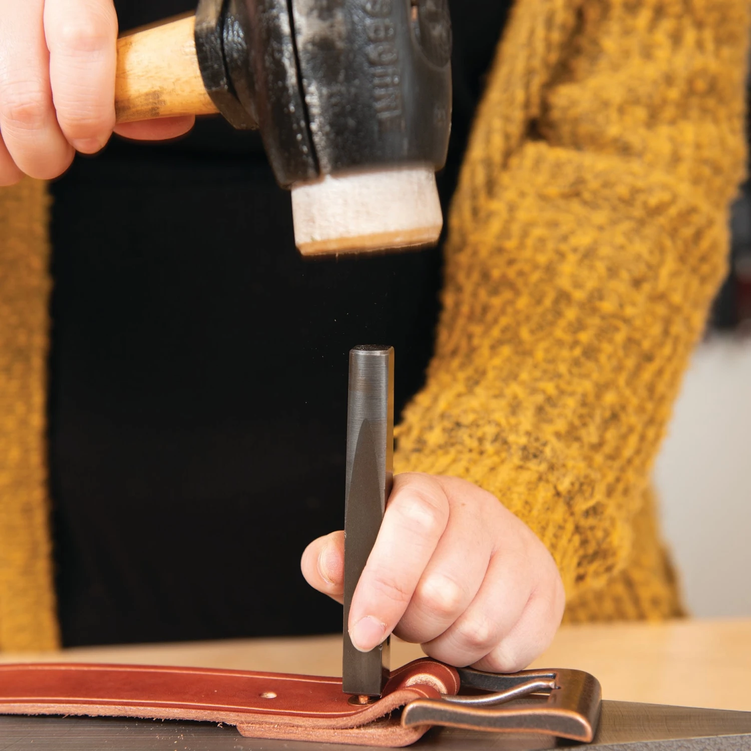 Rawhide Hammer With Split Head Size #3 - Image 2