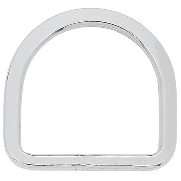 Beveled Saddle D-Ring Stainless Steel, 3"