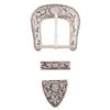 Western Floral Buckle Loop & Tip Set, 1-1/2"