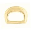 #1297 Sam Browne D-Ring Solid Brass, 7/8"