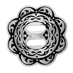 Jeremiah Watt Accented Floral Concho With Slot