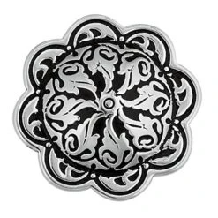 Jeremiah Watt Accented Floral Concho With Post, 1"