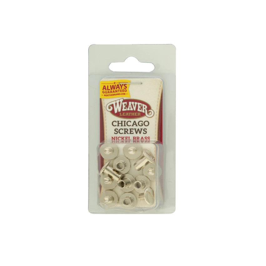 Chicago Screw Handy Pack, Nickel Over Brass, Floral - Image 3