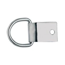 Saddle D-Ring With Clip, NP, 1"
