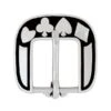 Jeremiah Watt Accented Card Suite Heel Bar Buckle