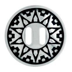 Jeremiah Watt Accented Indian Concho With Slots, 1-1/2"