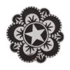 Jeremiah Watt Brand Floral Star Concho, 1-1/2" With Screw