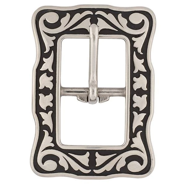 Jeremiah Watt Accented Floral Center Bar Buckle - Image 7