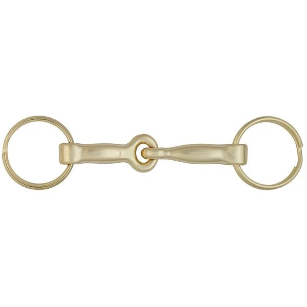 Snaffle Bit Key Ring, Zinc Over Brass