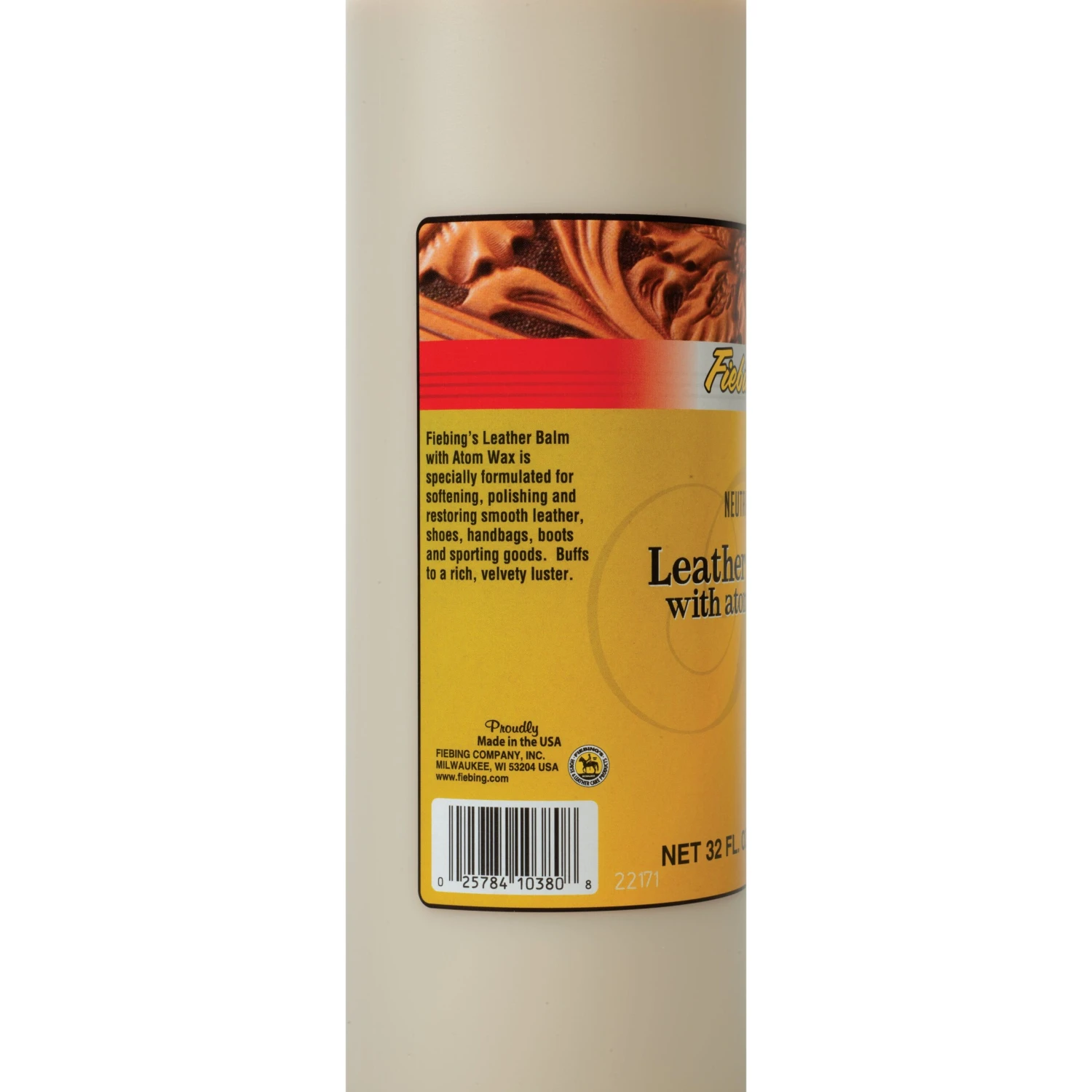 Fiebing's Leather Balm With Atom Wax, Neutral, Quart - Image 2