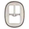 Jeremiah Watt Accented Smooth And Grooved Oval Buckle