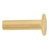 100-Pack Of #104 Tubular Rivets, Brass Plated