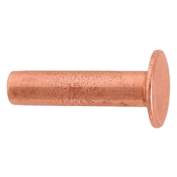 100 Pack Of #104 Tubular Rivets, Copper