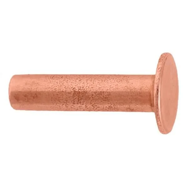 100 Pack Of #104 Tubular Rivets, Copper - Image 3