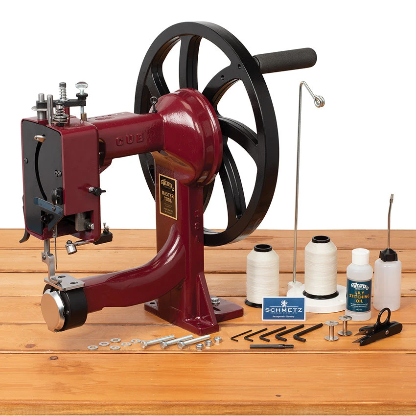 Master Tool Cub Manual Leather Sewing Machine, Aluminum - Image 2