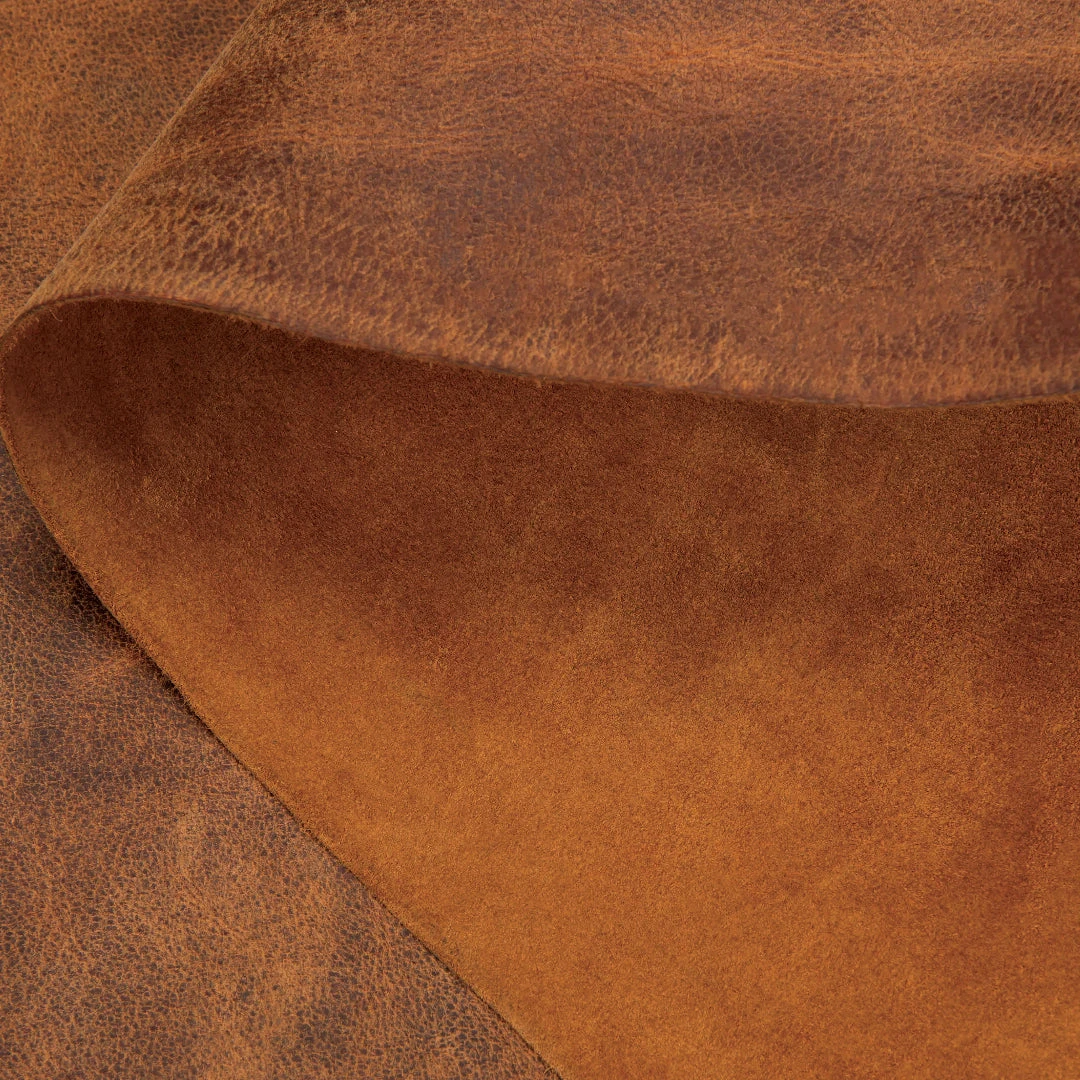 Water Buffalo Leather, Crazy Horse, Side - Image 3