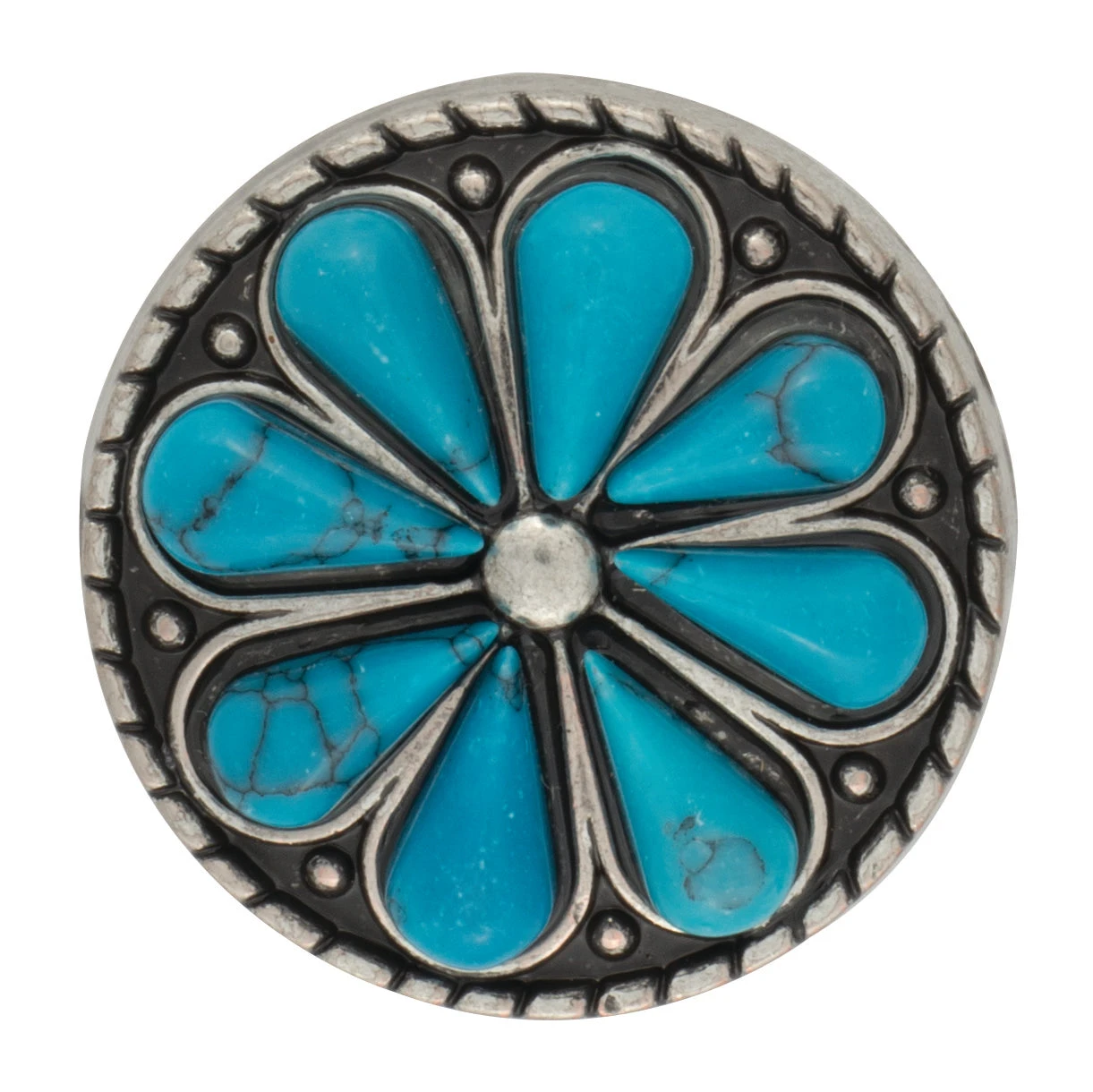 Turquoise Flower Concho - Image 2