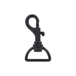 1" Matte Black, Bolt Swivel Snap Hook, Zinc Alloy, #P-2106-BLK